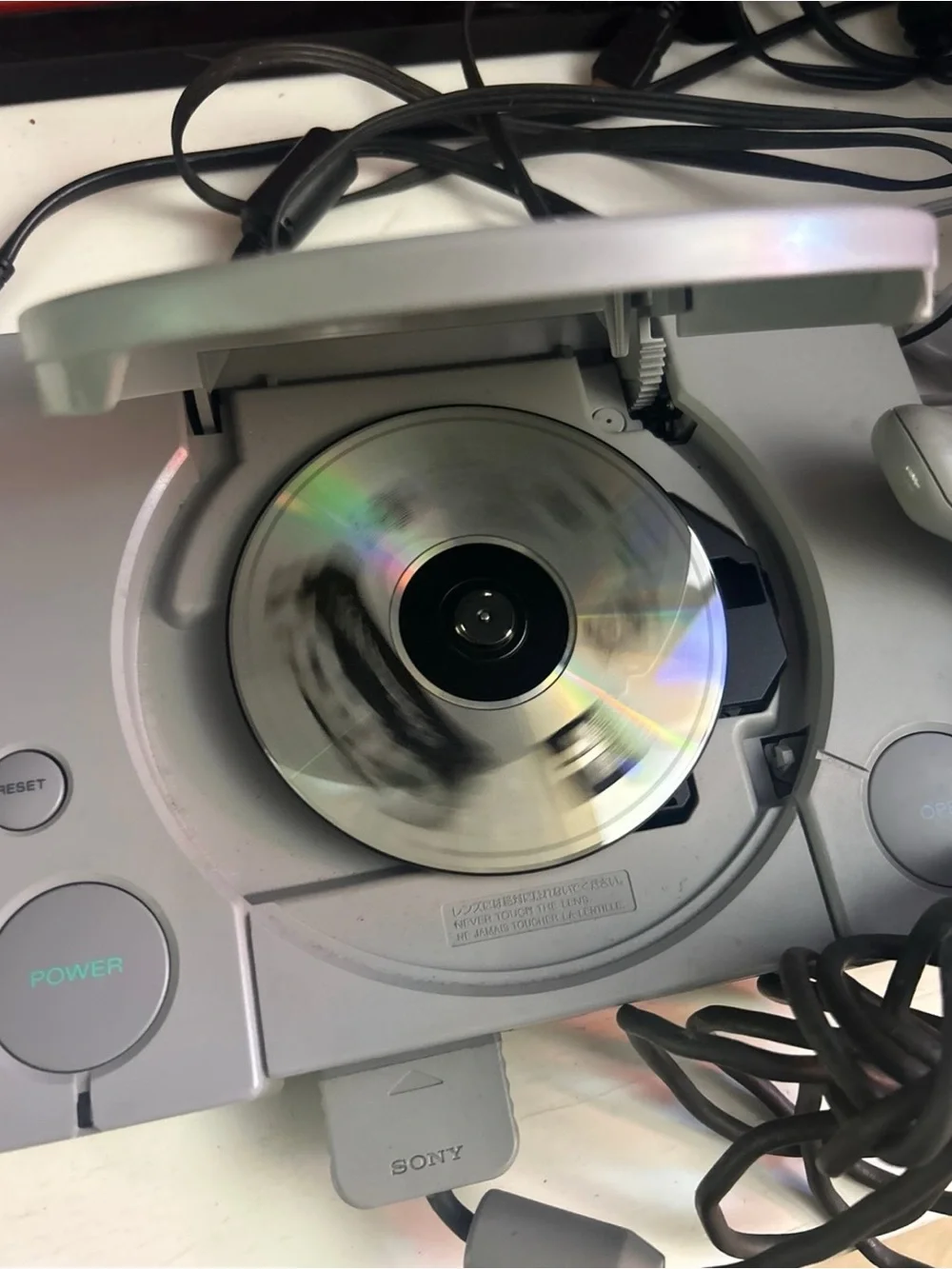 Sony PlayStation Console in Light Gray with Matching Controller